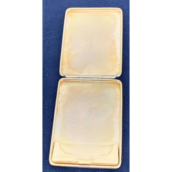 Antique Calling Card Case Gold Tone Hallmarked 2.5 x 1.75" - Picture 7 of 8